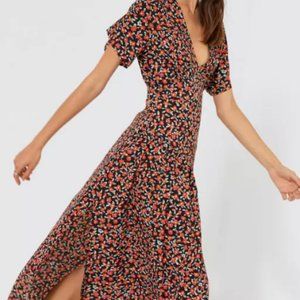Nasty Gal Who Grows There Floral Midi Dress